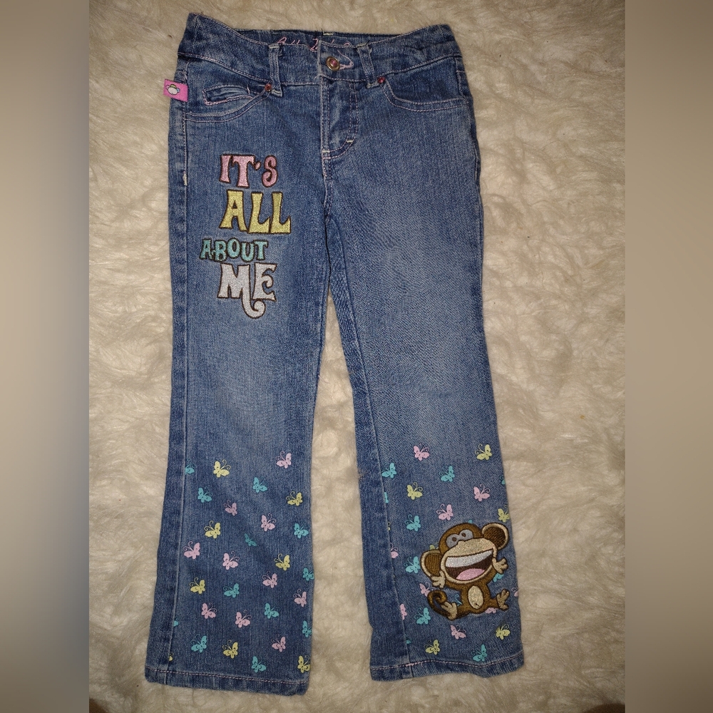 Kids Denim Bobby Jack Jeans with Embroidered Design